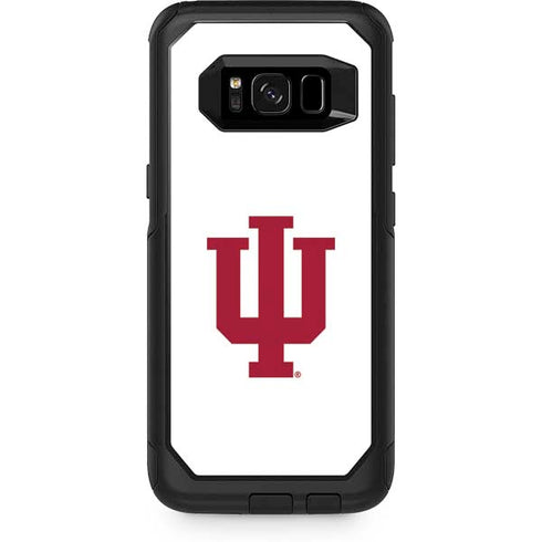 Indiana University IU Logo White Otterbox Commuter Galaxy Skin