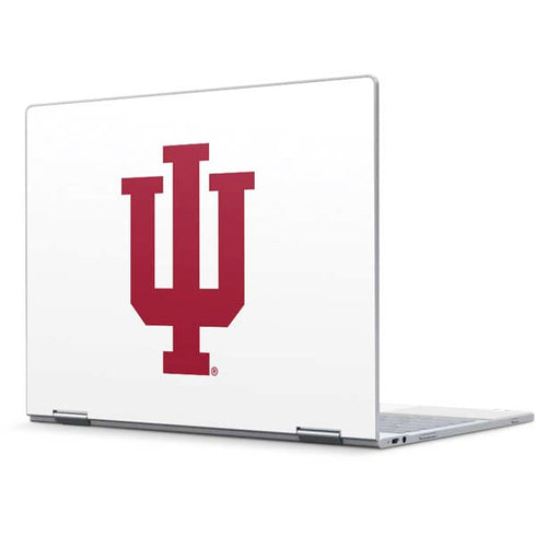 Indiana University IU Logo White Pixelbook Skin