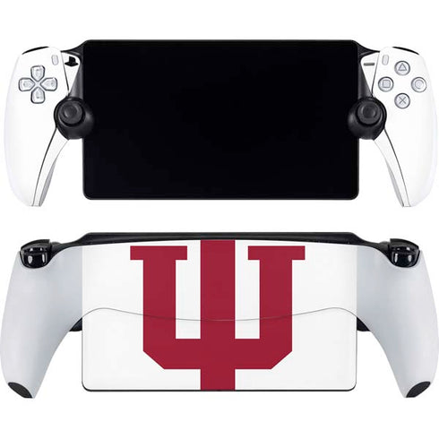 Indiana University IU Logo White PlayStation Portal Remote Player Skin