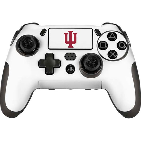 Indiana University IU Logo White PlayStation Scuf Vantage 2 Controller Skin
