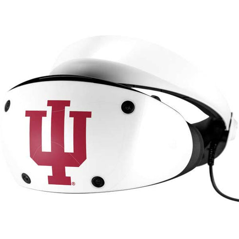 Indiana University IU Logo White PlayStation VR2 Skin