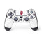 Indiana University IU Logo White PS4 Controller Skin