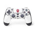Indiana University IU Logo White PS4 Controller Skin