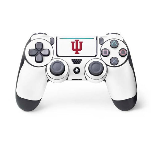 Indiana University IU Logo White PS4 Pro/Slim Controller Skin