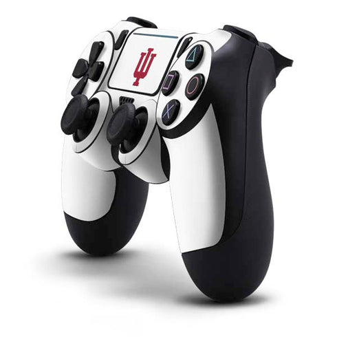 Indiana University IU Logo White PS4 Pro/Slim Controller Skin