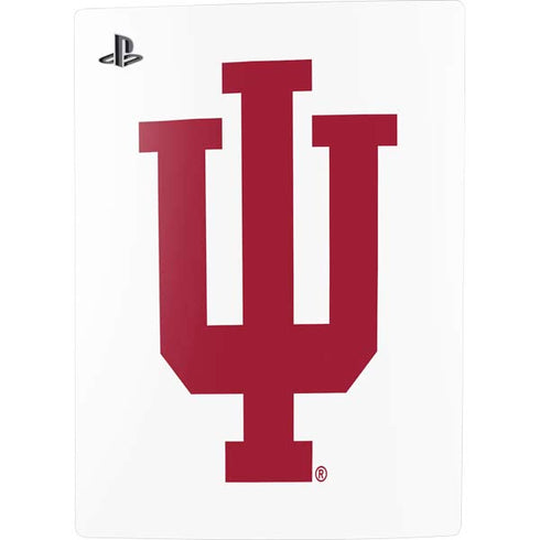 Indiana University IU Logo White PS5 Console Skin