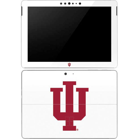 Indiana University IU Logo White Surface Go Skin