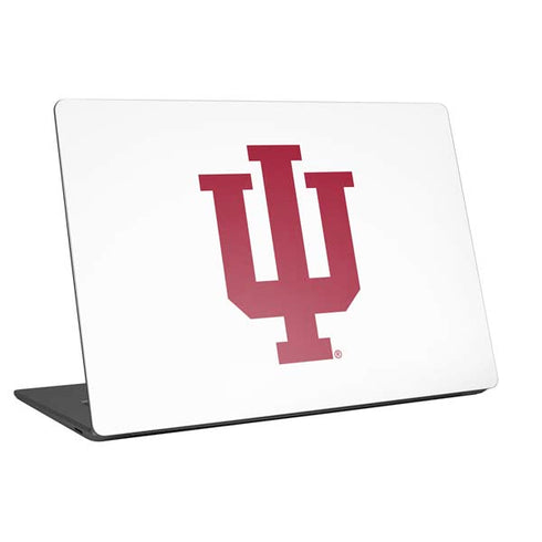 Indiana University IU Logo White Universal Laptop 15in (12.2 x 8.8in) Skin