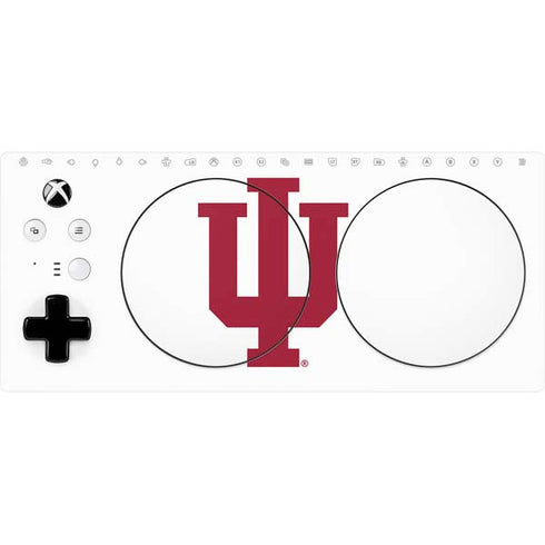 Indiana University IU Logo White Xbox Adaptive Controller Skin