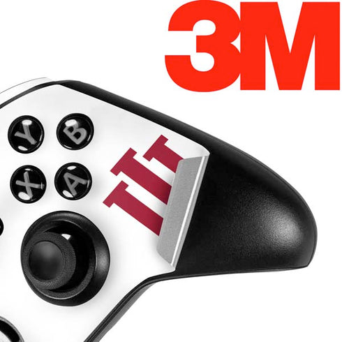 Indiana University IU Logo White Xbox One Elite Controller Skin