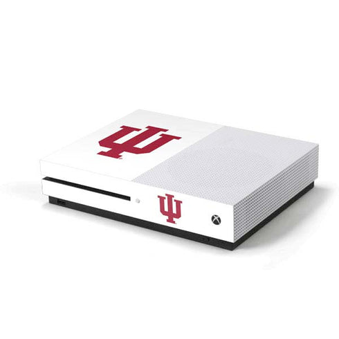 Indiana University IU Logo White Xbox One S Console Skin