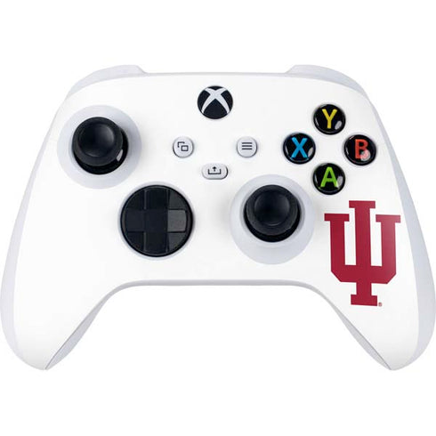 Indiana University IU Logo White Xbox Series S Controller Skin
