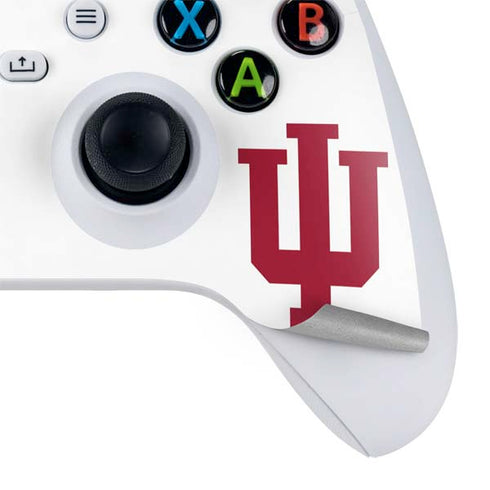 Indiana University IU Logo White Xbox Series S Controller Skin