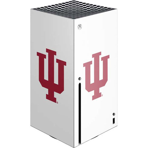 Indiana University IU Logo White Xbox Series X Console Skin