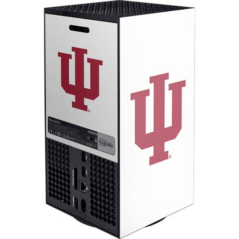 Indiana University IU Logo White Xbox Series X Console Skin
