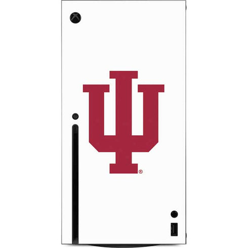 Indiana University IU Logo White Xbox Series X Console Skin
