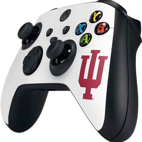 Indiana University IU Logo White Xbox Series X Controller Skin