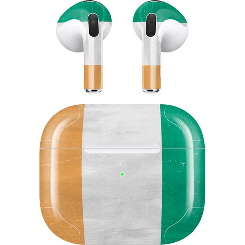 Ivory Coast Flag Distressed Apple AirPods (3rd Gen 2021) Skin