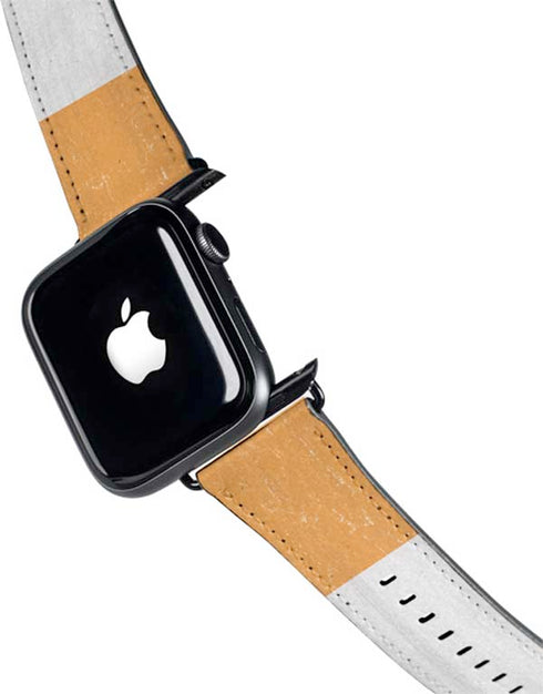 Ivory Coast Flag Distressed Apple Watch Band 42-44mm