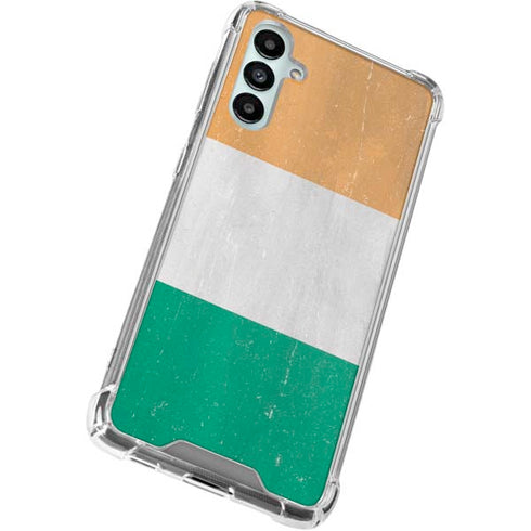Ivory Coast Flag Distressed Galaxy A15 5G Clear Case