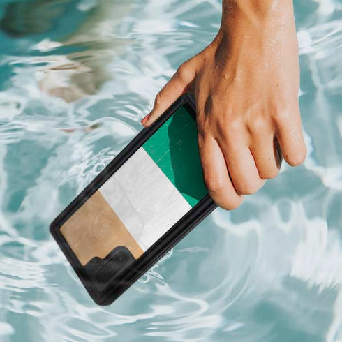 Ivory Coast Flag Distressed Galaxy Note 10 Waterproof Case