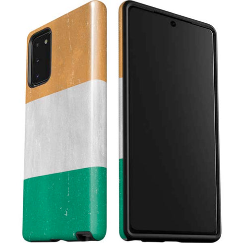 Ivory Coast Flag Distressed Galaxy Note20 5G Pro Case