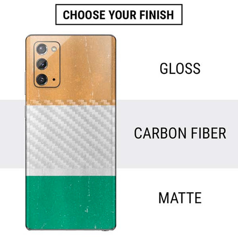 Ivory Coast Flag Distressed Galaxy Note20 5G Skin
