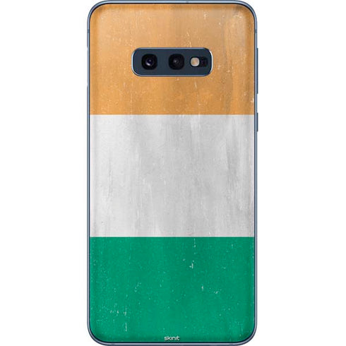 Ivory Coast Flag Distressed Galaxy S10e Skin