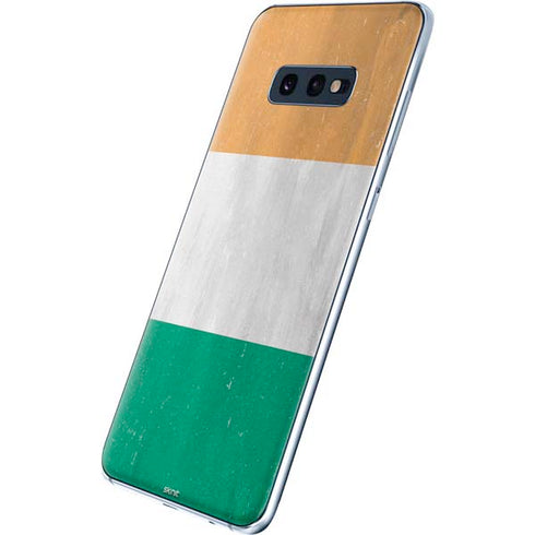 Ivory Coast Flag Distressed Galaxy S10e Skin