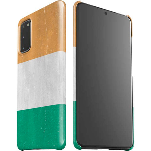 Ivory Coast Flag Distressed Galaxy S20 Lite Case