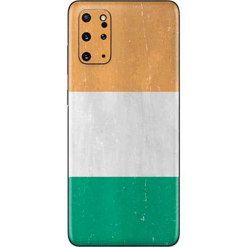 Ivory Coast Flag Distressed Galaxy S20 Plus Skin