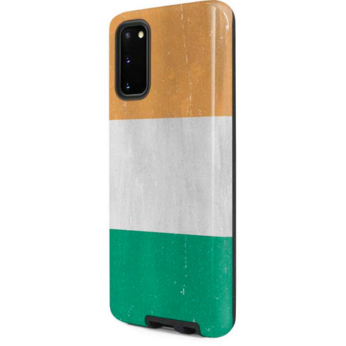 Ivory Coast Flag Distressed Galaxy S20 Pro Case