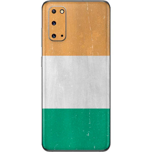 Ivory Coast Flag Distressed Galaxy S20 Skin