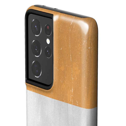 Ivory Coast Flag Distressed Galaxy S21 Ultra 5G Pro Case