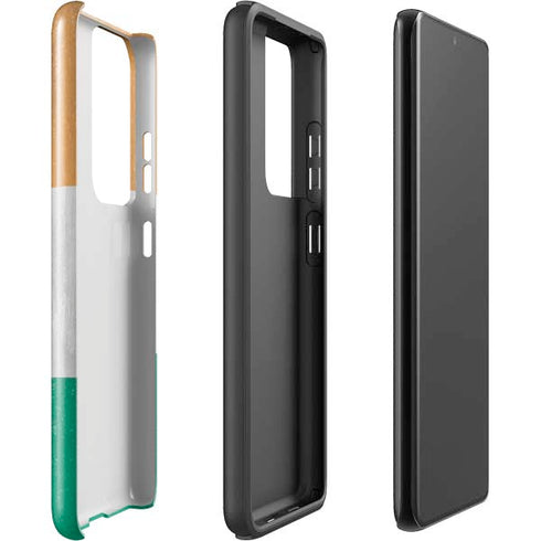 Ivory Coast Flag Distressed Galaxy S21 Ultra 5G Pro Case