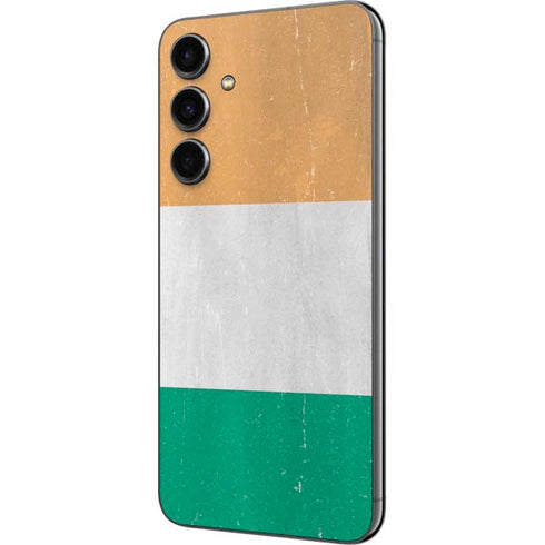 Ivory Coast Flag Distressed Galaxy S23 FE Skin