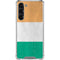 Ivory Coast Flag Distressed Galaxy S23 Plus Clear Case