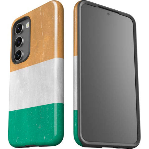 Ivory Coast Flag Distressed Galaxy S23 Pro Case