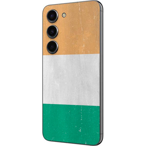 Ivory Coast Flag Distressed Galaxy S23 Skin