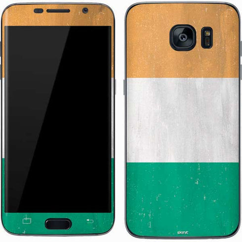 Ivory Coast Flag Distressed Galaxy S7 Skin