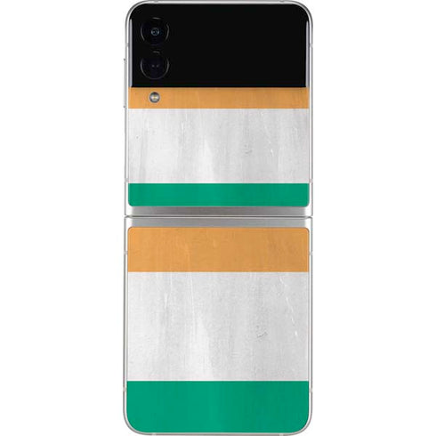 Ivory Coast Flag Distressed Galaxy Z Flip4 5G Skin