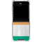 Ivory Coast Flag Distressed Galaxy Z Flip5 5G Clear Case