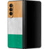 Ivory Coast Flag Distressed Galaxy Z Fold3 5G Skin