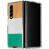 Ivory Coast Flag Distressed Galaxy Z Fold4 5G Clear Case