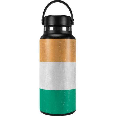 Ivory Coast Flag Distressed Hydro Flask 32oz Wide Mouth Skin