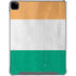 Ivory Coast Flag Distressed iPad Pro 12.9in (2020) Clear Case