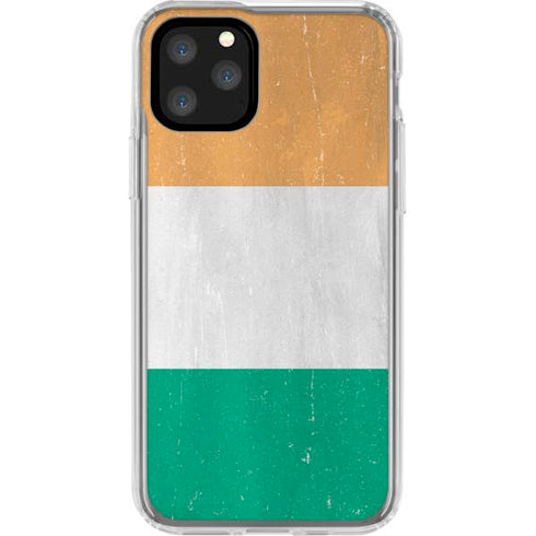 Ivory Coast Flag Distressed iPhone 11 Pro Clear Case