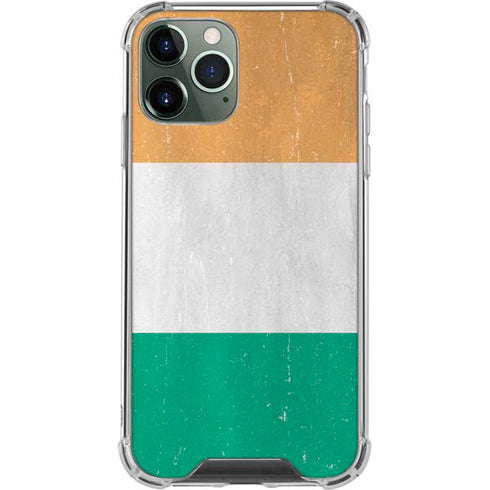 Ivory Coast Flag Distressed iPhone 11 Pro Max Clear Case