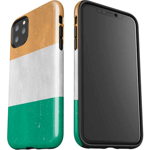 Ivory Coast Flag Distressed iPhone 11 Pro Max Impact Case