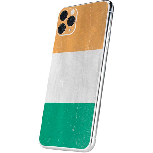 Ivory Coast Flag Distressed iPhone 11 Pro Max Skin